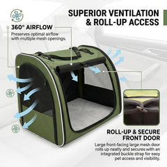 ALWBETHE porte latérale ouverte facilitant l'entrée et la sortie du chien