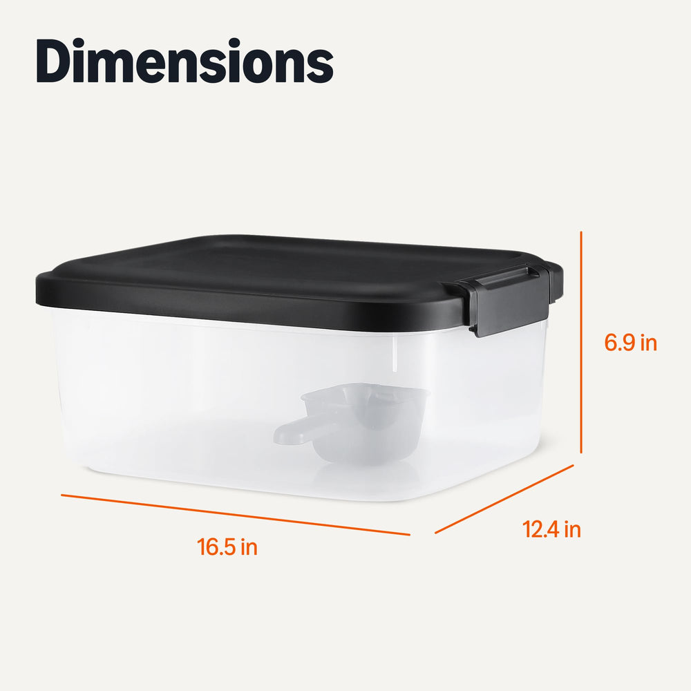 Amazon Basics comparaison avec main montrant capacité de 10 lb pratique
