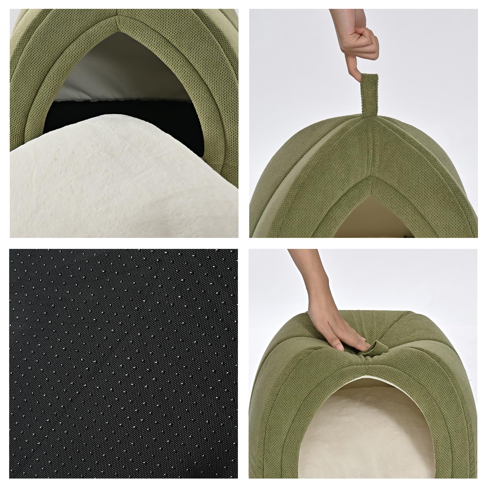 Amazon Basics coussin détachable zoom montrant la texture lavable