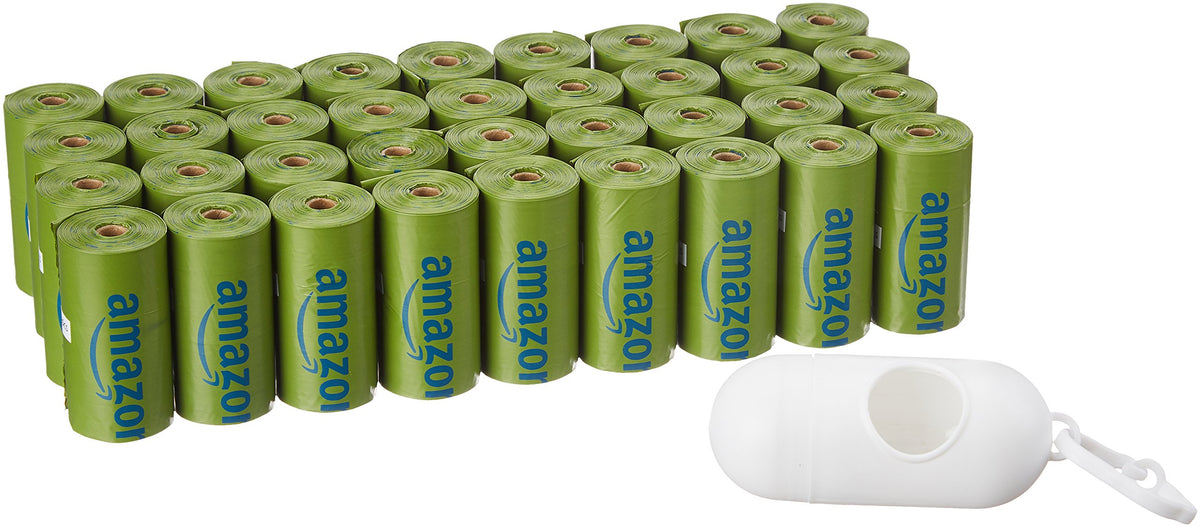 Amazon Basics emballage avant montrant 36 rouleaux et distributeur pratique