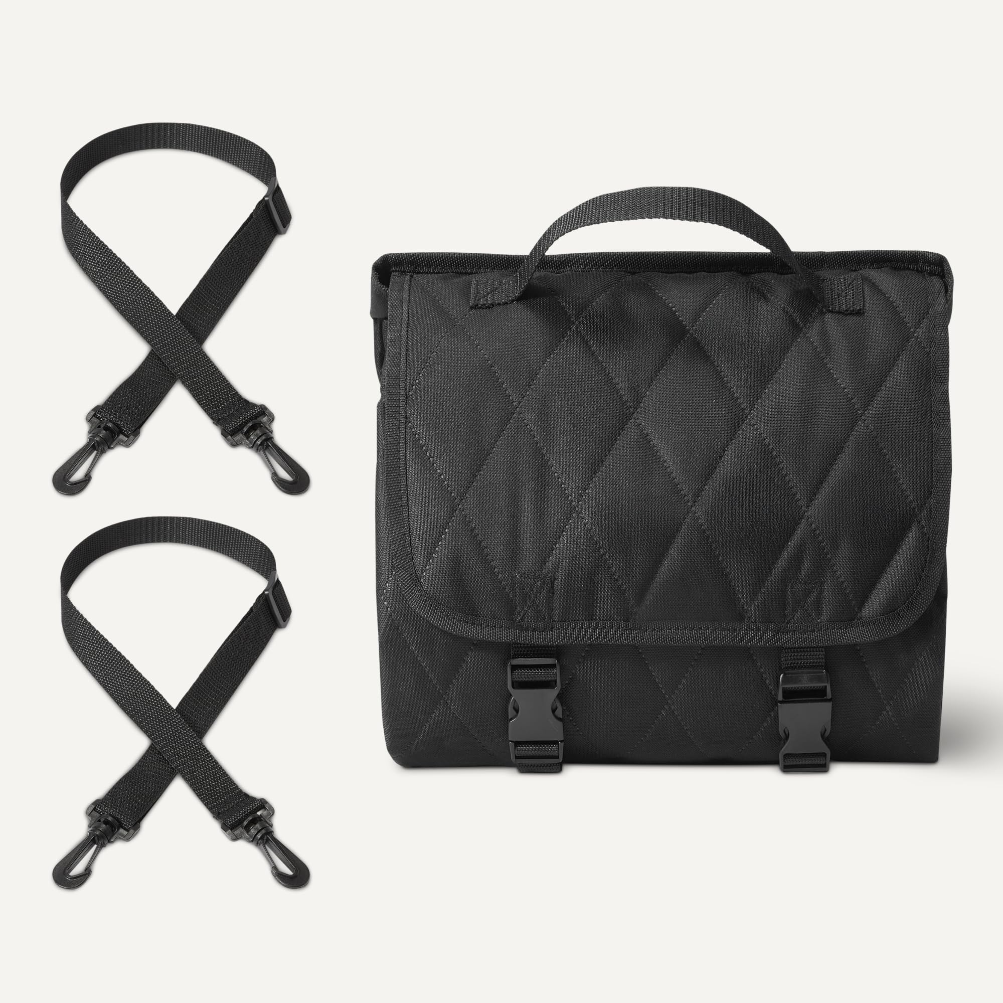 Amazon Basics sangles et ancrages illustrant installation rapide et sûre