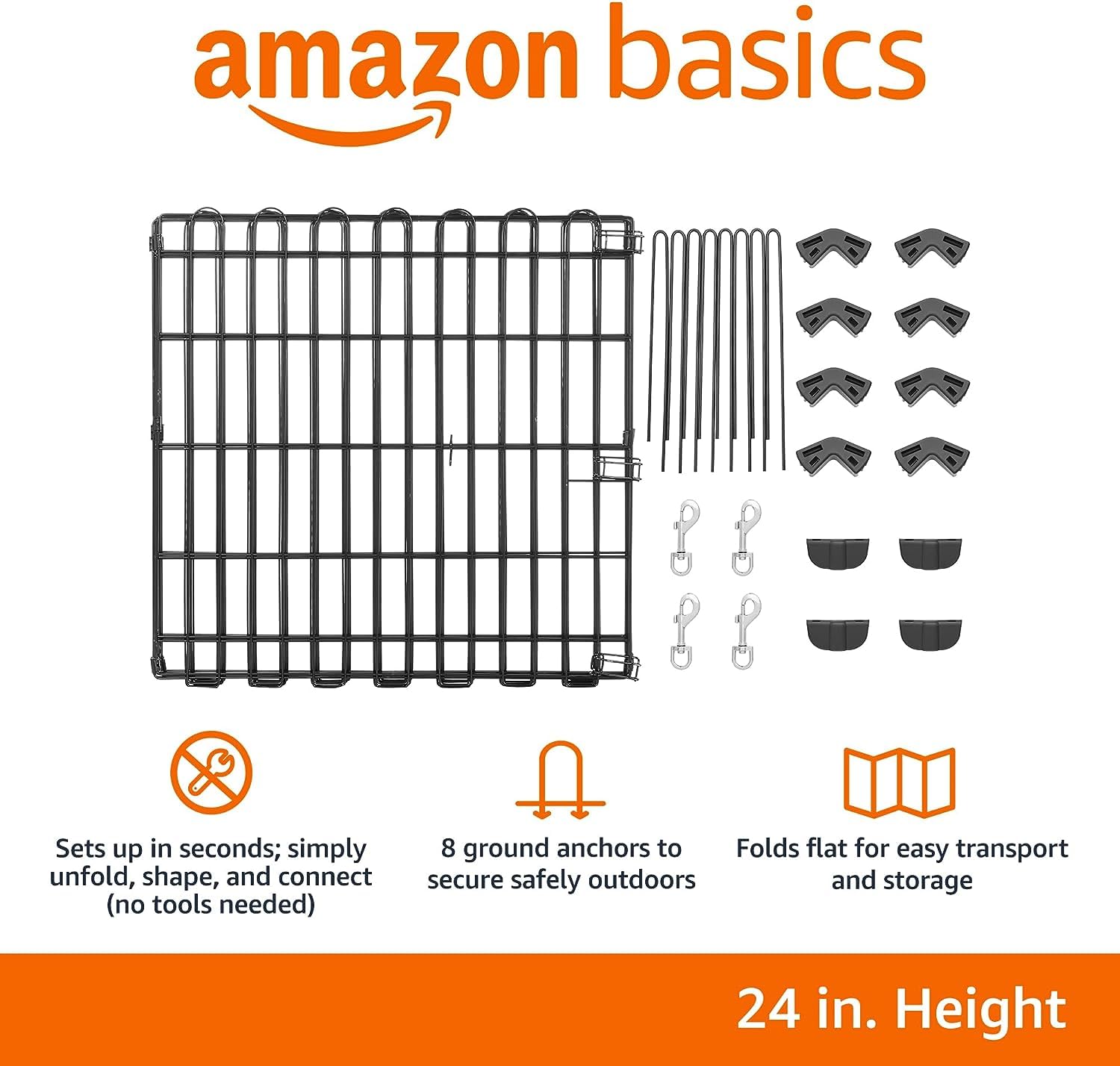 Amazon Basics panneau plié pour rangement compact et transport facile