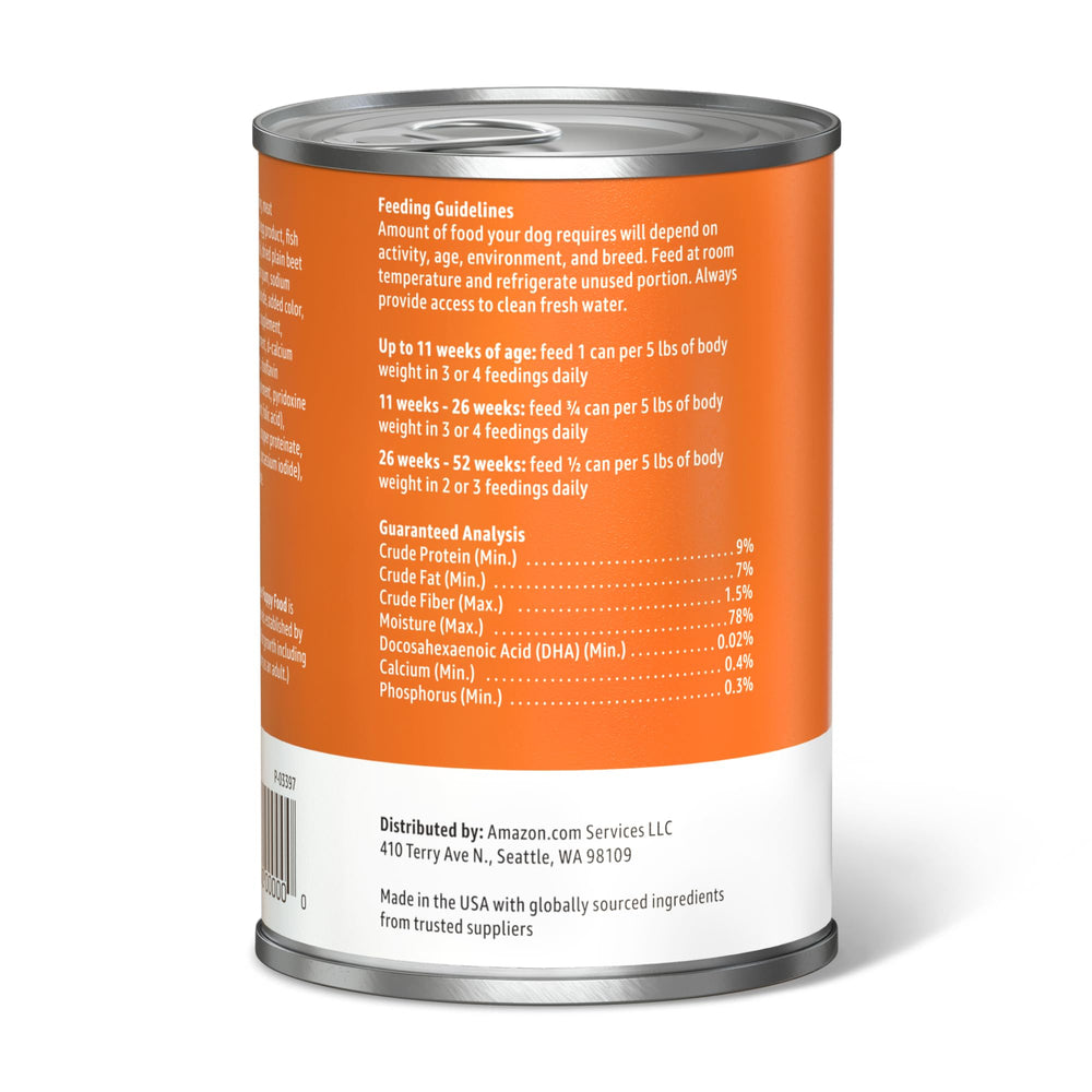 Amazon Basics étiquette nutritionnelle lisible pour informations claires