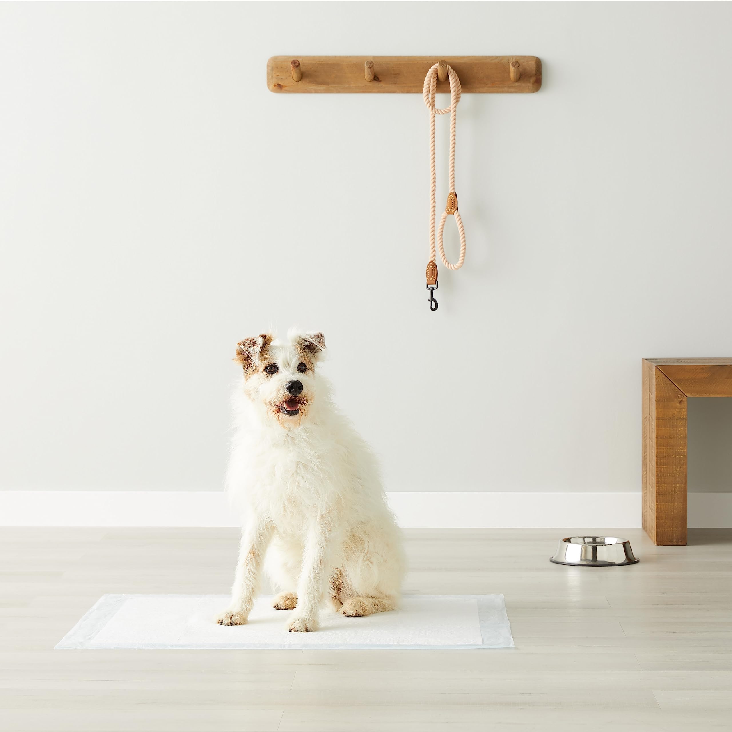 Amazon Basics tapis dans un salon montrant protection du sol et usage quotidien
