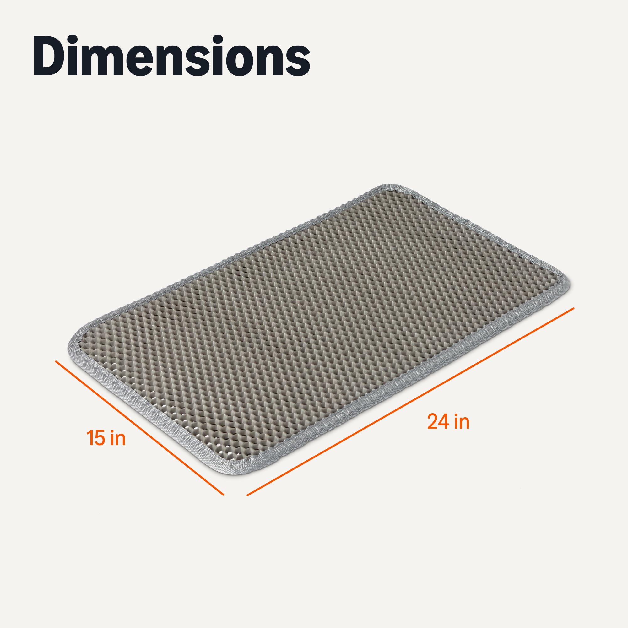 Amazon Basics comparaison taille 15x24 pouces montre adaptation