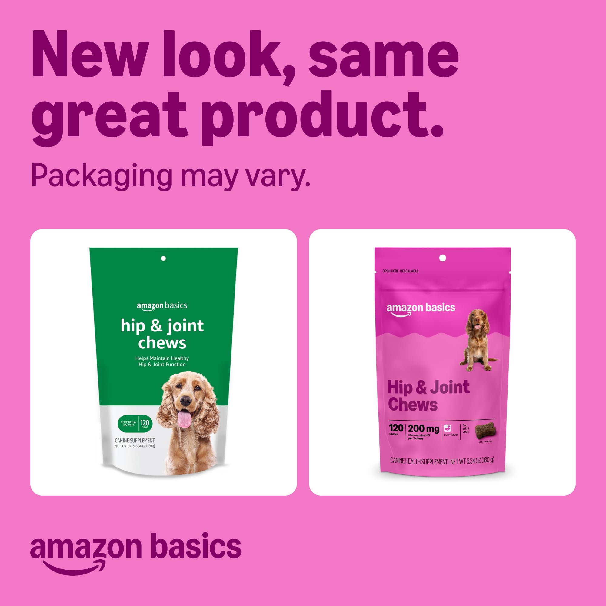 Amazon Basics gros plan sur la texture de la bouchée, appétence visible