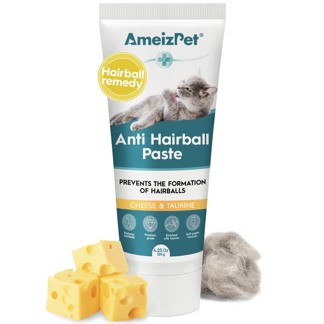 AmeizPet emballage avant montrant produit et avantage transit