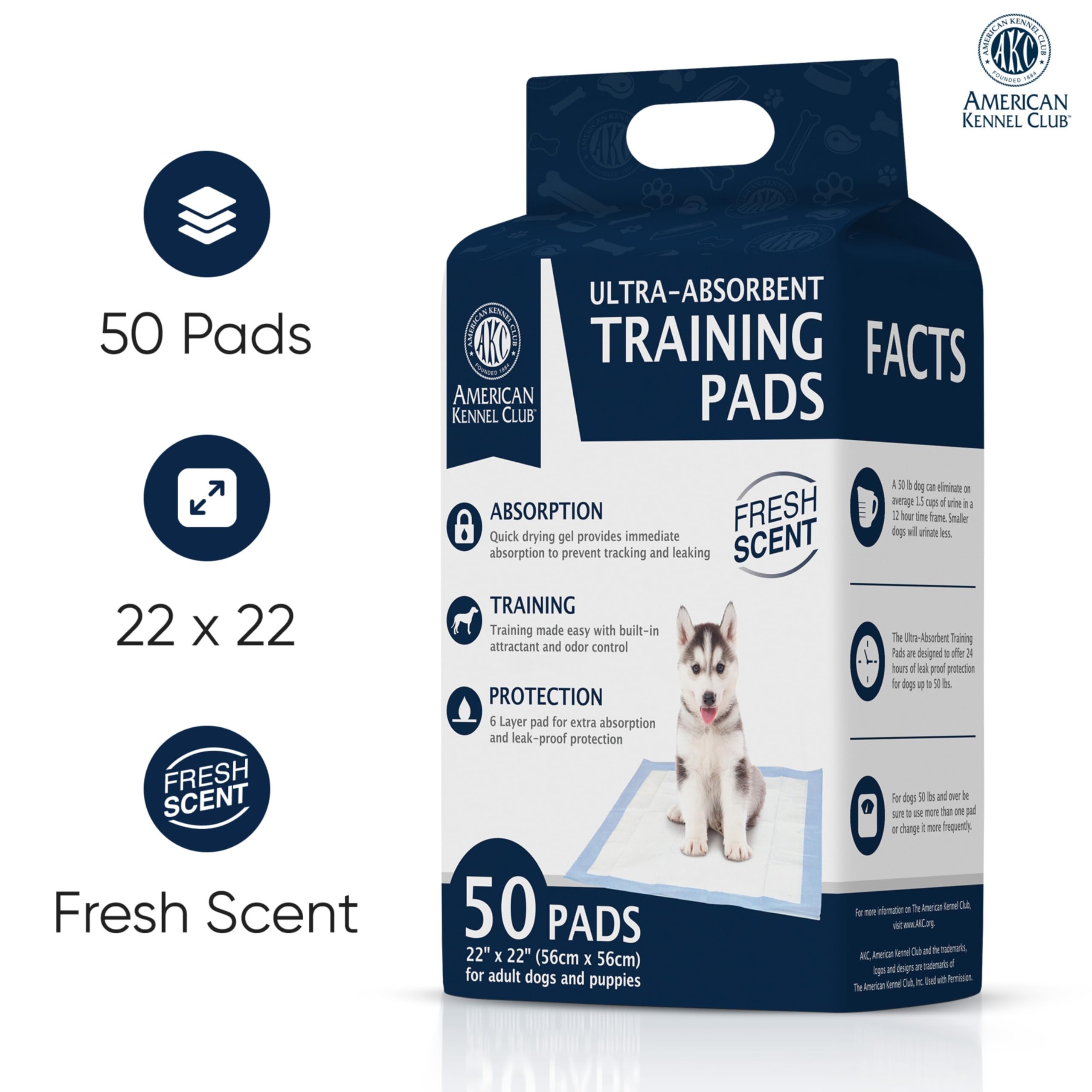 American Kennel Club gros plan texture absorbante pour sécher vite