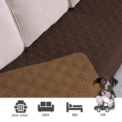 Ameritex housse étalée sur lit démontrant taille et couverture