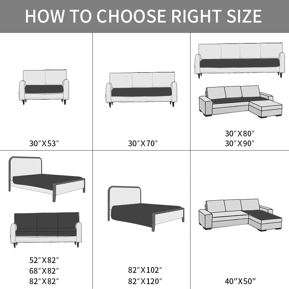 Ameritex comparaison de tailles sur matelas, aide au bon choix