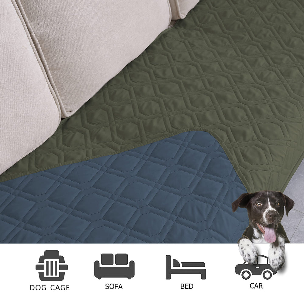 Ameritex housse réversible affiche deux couleurs pour assortir mobilier