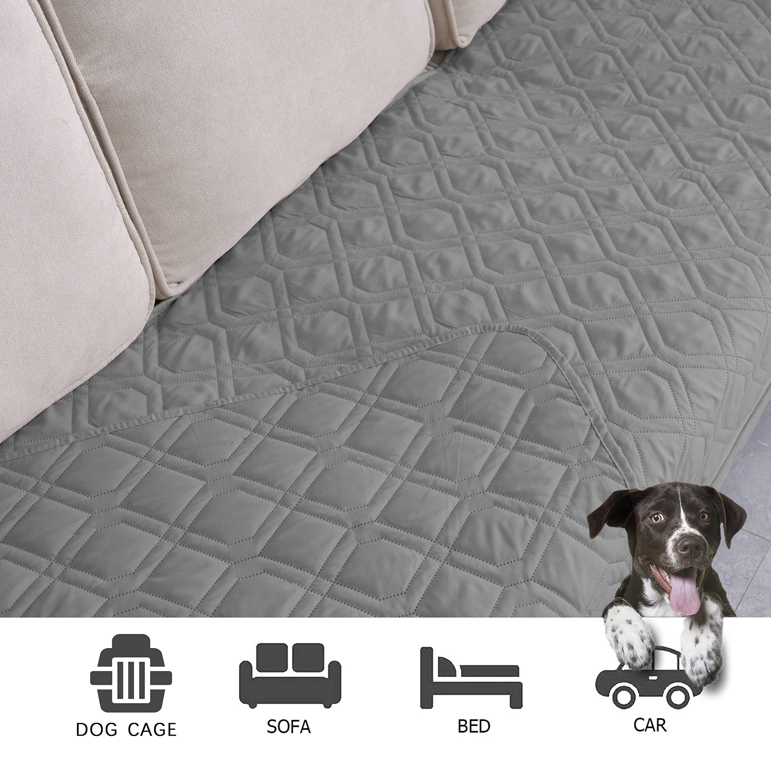 Ameritex housse posée sur lit offrant couverture complète et protection pratique