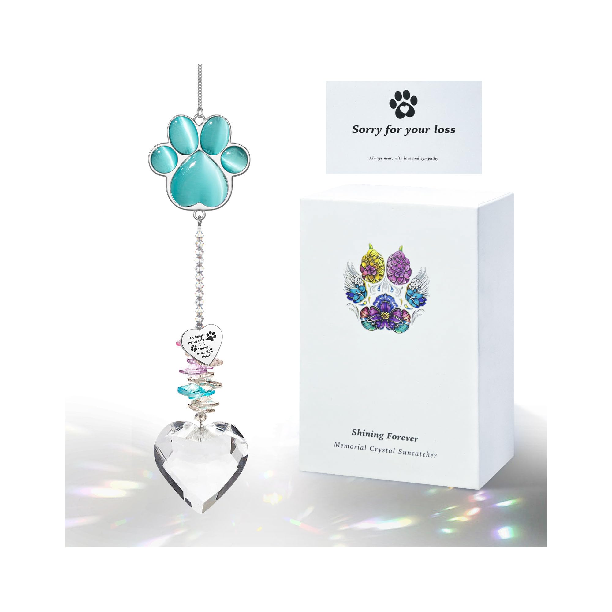 AMETHUARTZ boîte luxe protégeant le suncatcher, cadeau réconfortant