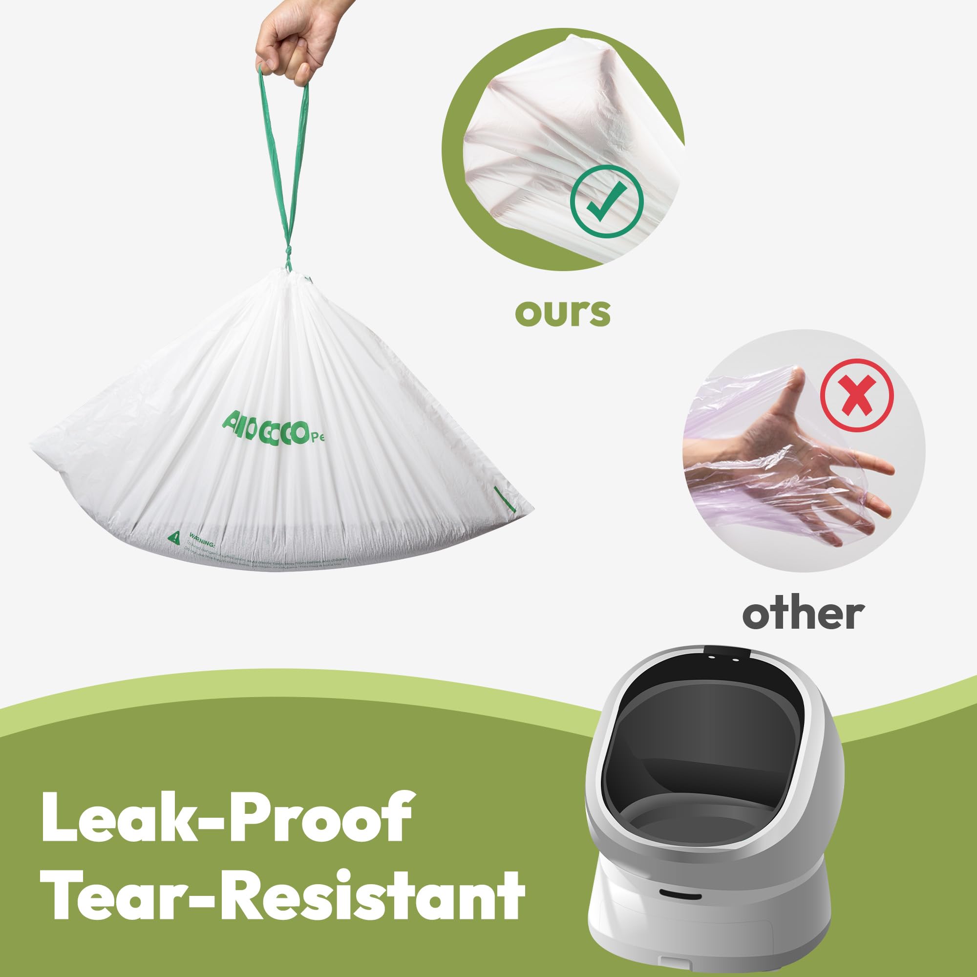 AMOGOGOPET sac installé dans PETLIBRO Luma, compatibilité et fonctionnement fluide