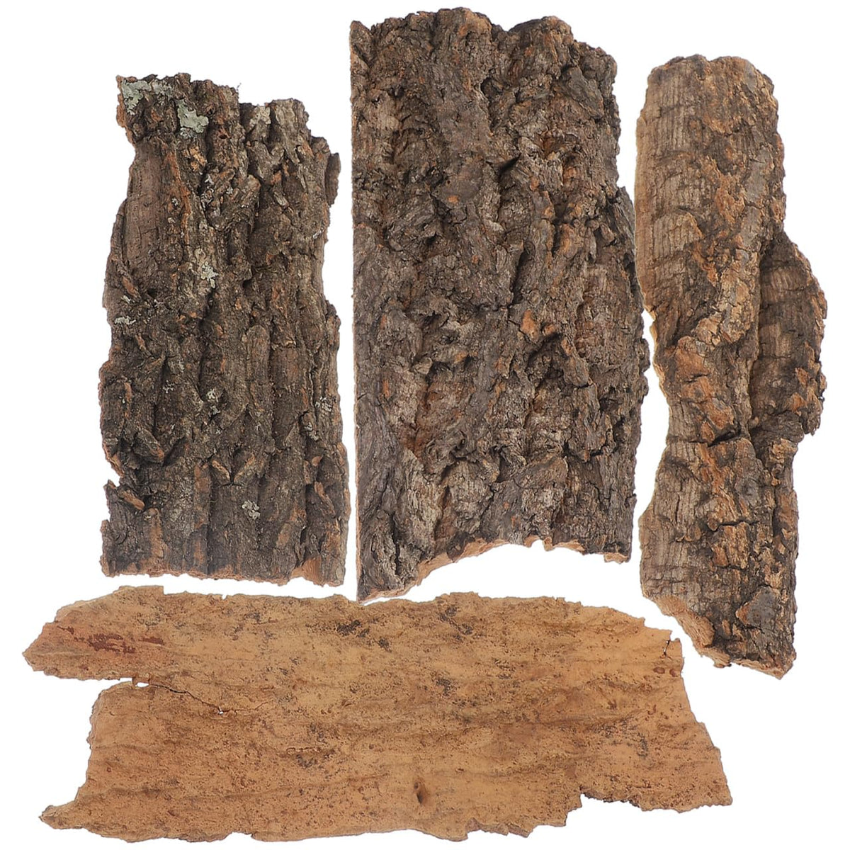 Amosfun écorce face montrant forme naturelle et stabilité pour reptiles