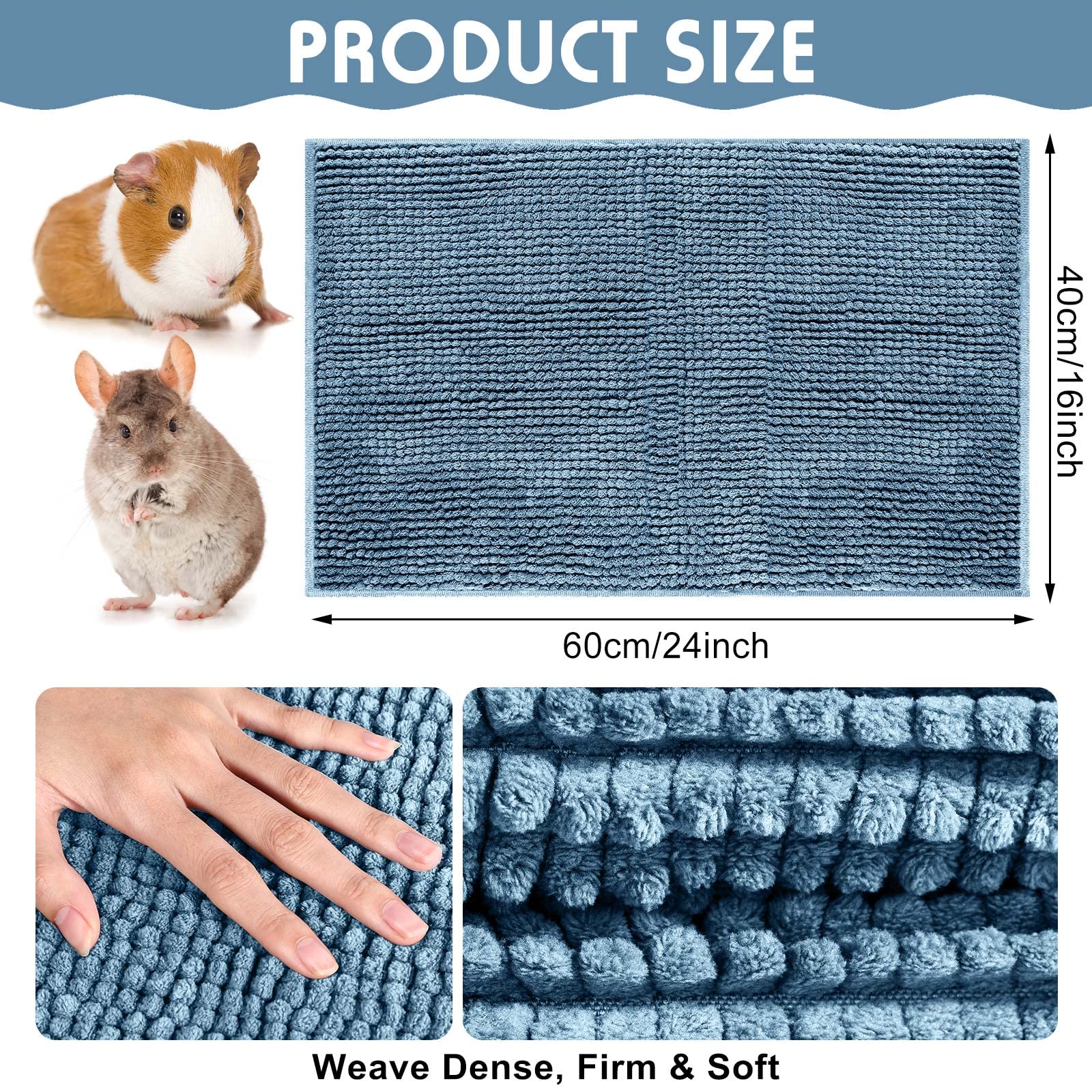 Amylove zoom texture chenille absorbante pour confort et séchage rapide