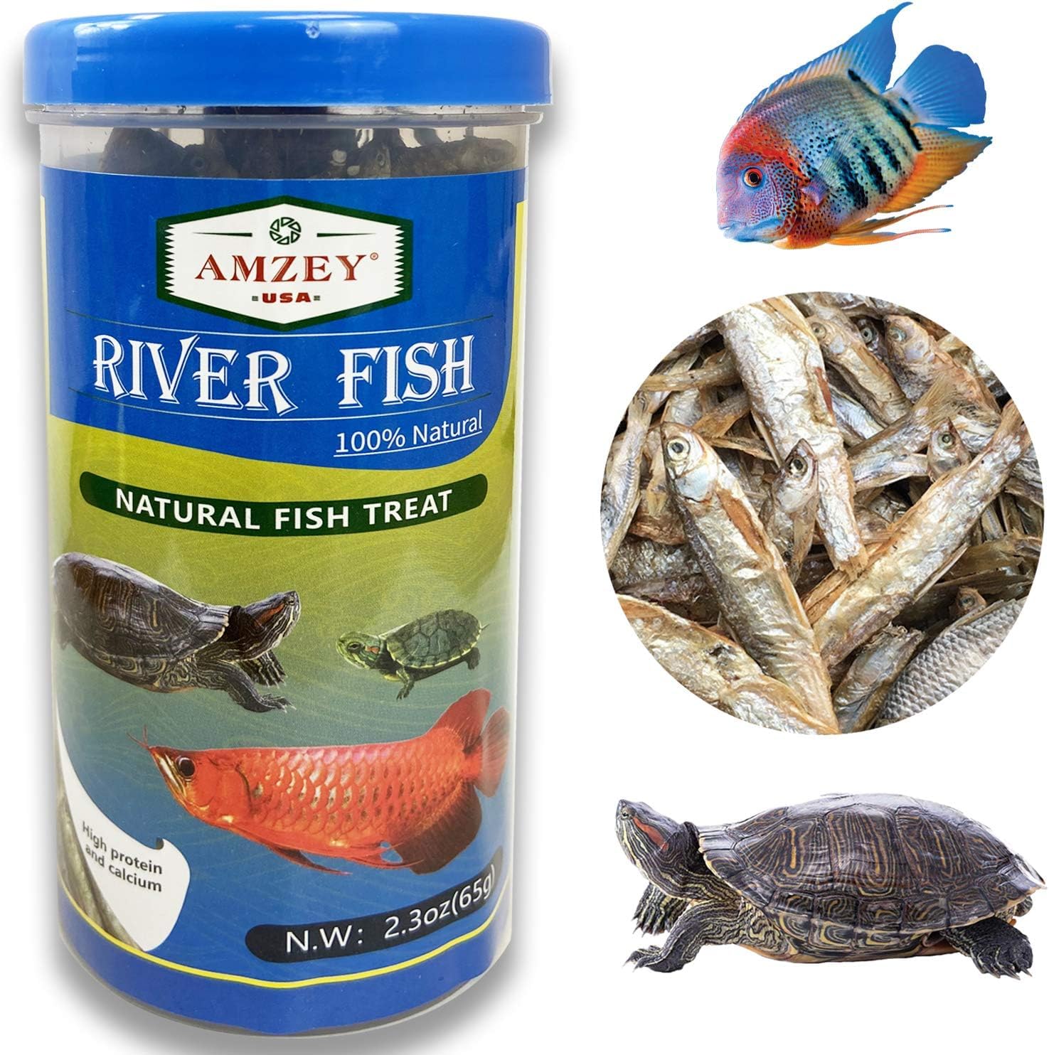 Amzey mise en scène dans aquarium illustrant usage pour poissons tropicaux