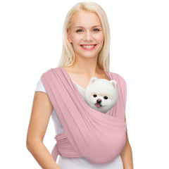 AnccoPlus porte-chien avant face rose offrant portage mains libres confortable