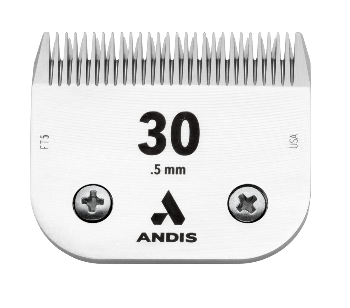 Andis lame taille 30 face avant montrant coupe précise et finition nette