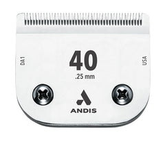 Andis lame face avant packaging montrant la forme et compatibilité pour toilettage