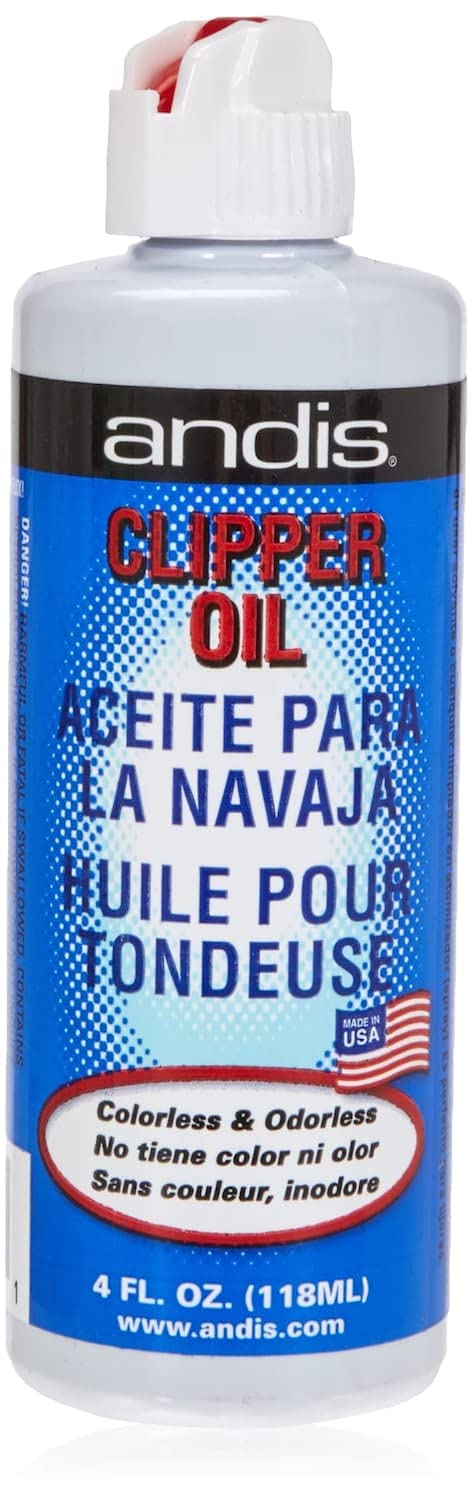 andis étiquette lisible du flacon indiquant compatibilité et avantages