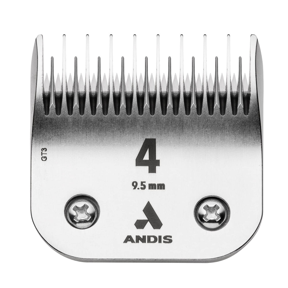 Andis UltraEdge vue de face montrant la lame chromée et durabilité