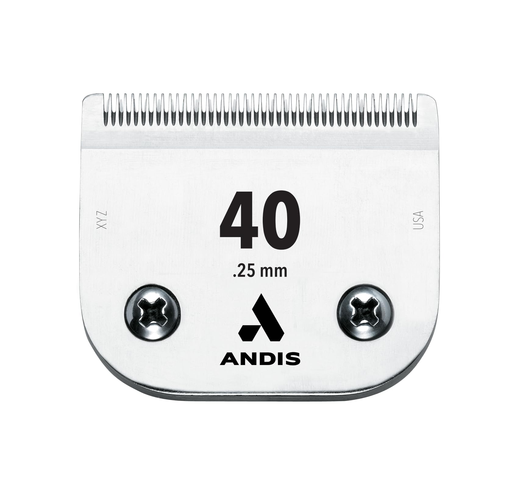 Andis UltraEdge taille 40 emballage avant montrant la lame et la compatibilité