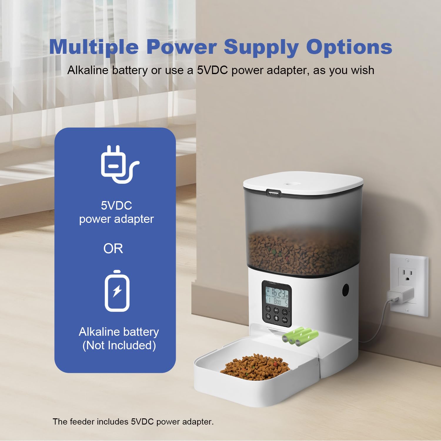 ANDOLL HOME comparaison de taille montrant le réservoir 4L et capacité pratique