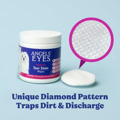 ANGELS' EYES lingette nettoyant délicatement les yeux d'un chat sans rinçage