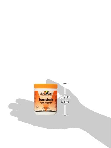 ANIMED SWEATAGAIN poudre dissoute dans un verre montrant la préparation simple et claire