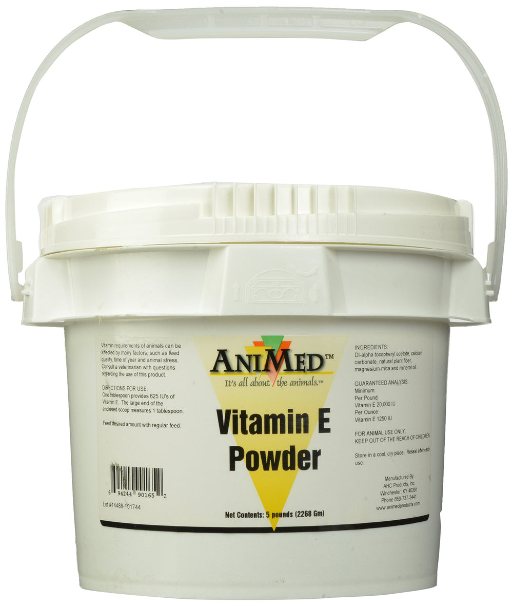 ANIMED emballage face montrant sachet 5 lb pour stockage pratique