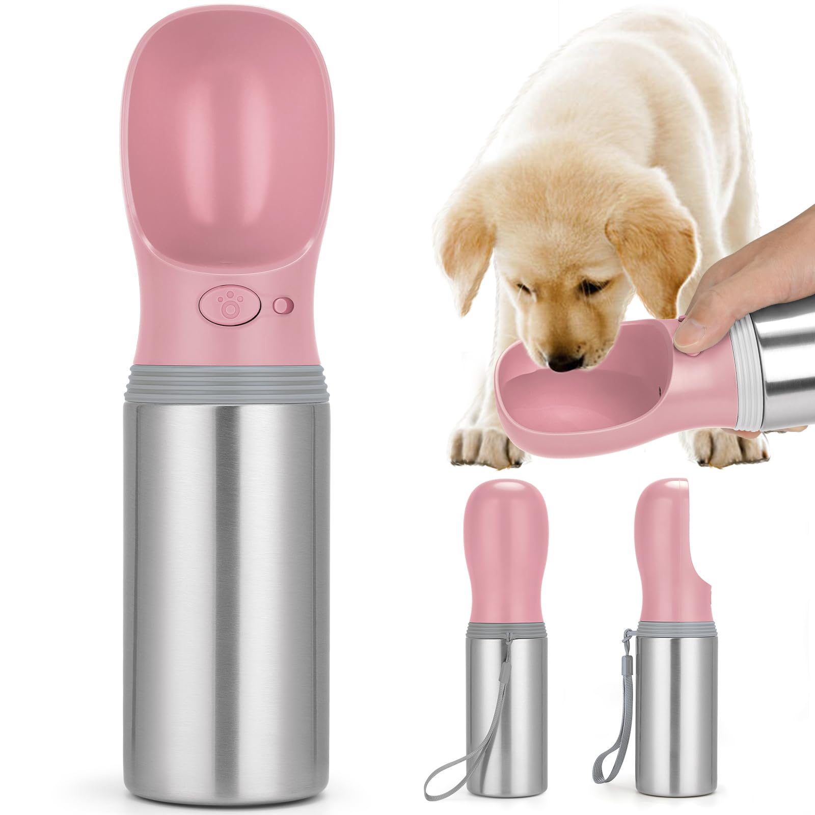 Anipaw bouteille face avant montrant le design pratique et la facilité d'utilisation