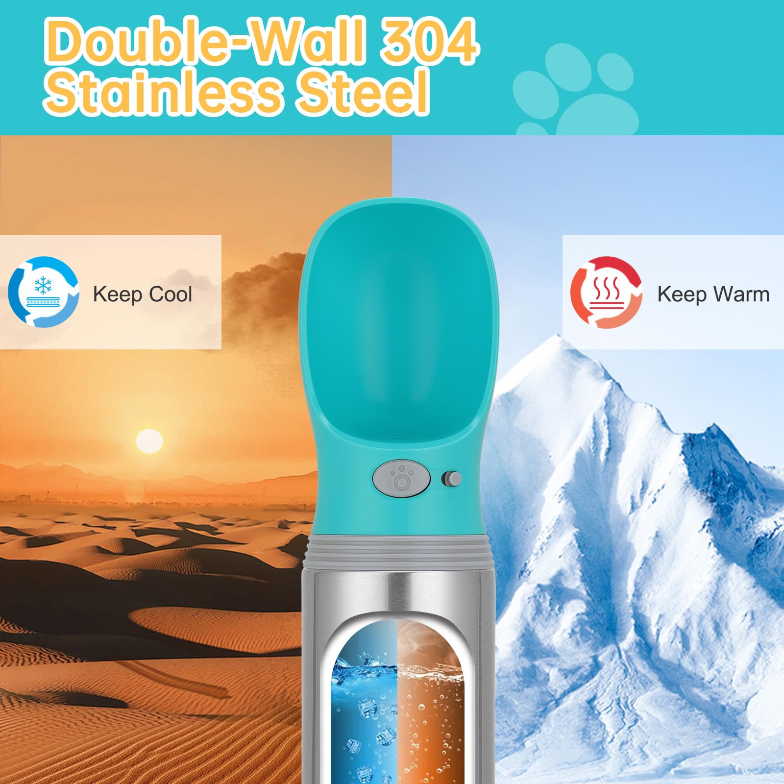 Anipaw coupe en silicone pleine offrant boisson confortable