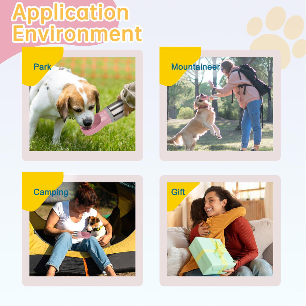 Anipaw comparaison d'échelle montrant la taille 14 oz adaptée aux chiens moyens
