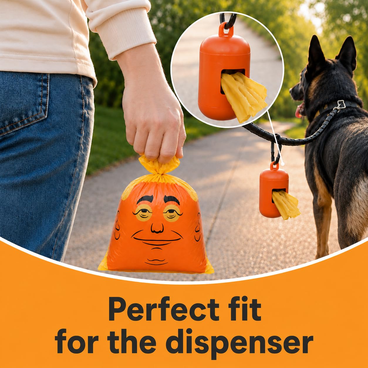 ANIPAWRA gros plan sur le slogan « Make Poop Bags Great Again » pour un cadeau amusant