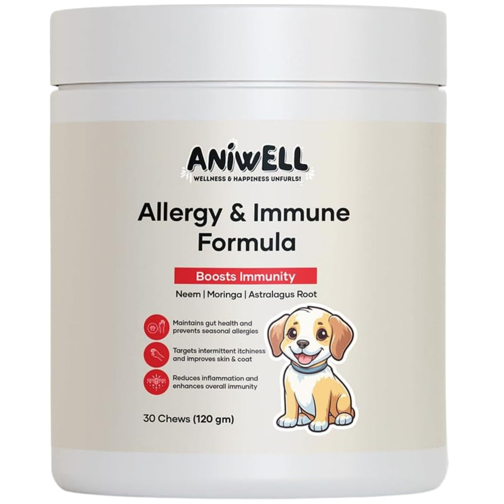 Aniwell bouchées packaging avant montrant l’étiquette et les ingrédients clés