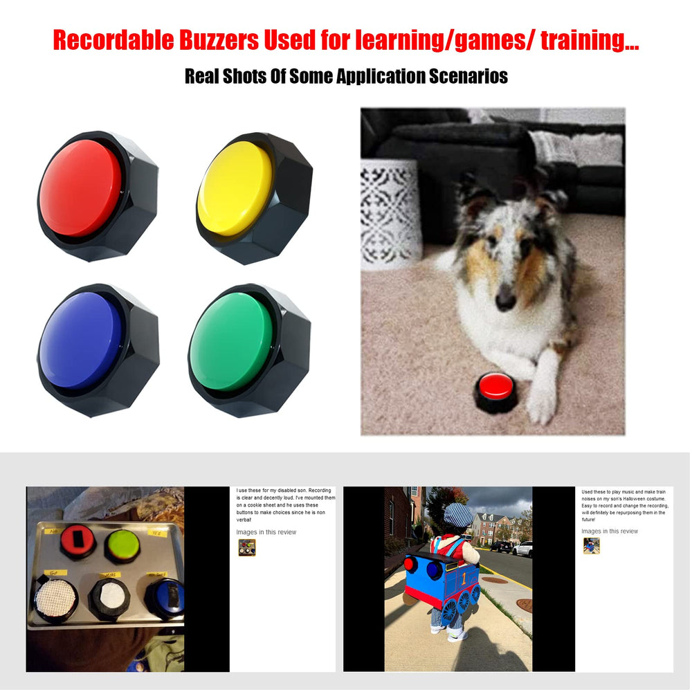 ANLIKY boutons en action avec un chien apprenant et renforçant la communication