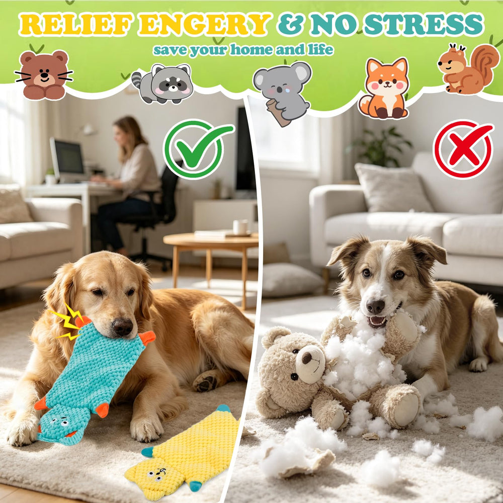 Anoodi pack cinq jouets pour rotation et partage entre chiens