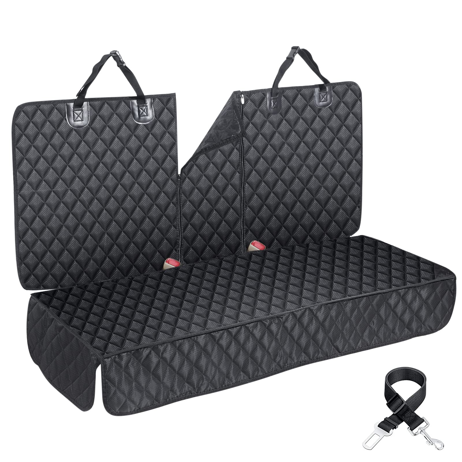 ANOSOSPECIAL housse siège arrière face montrant couverture intégrale et protection complète