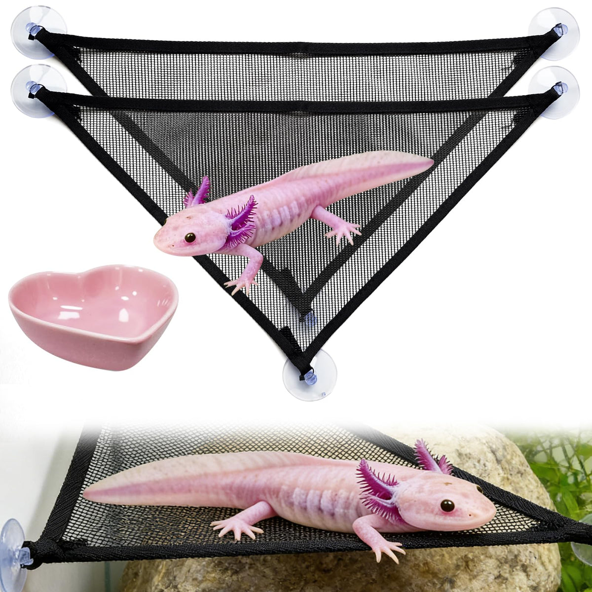 Anranmm hamac axolotl face avant montrant surface confortable