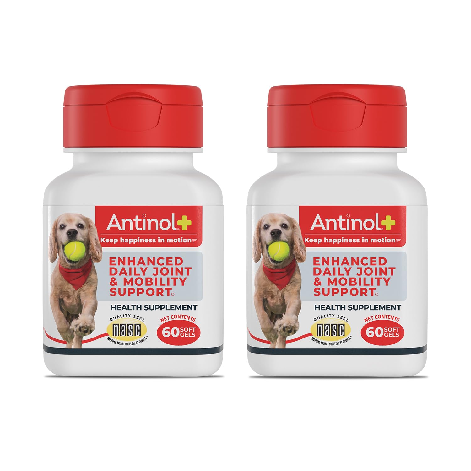 Antinol plus emballage avant montrant le produit et bénéfice mobilité