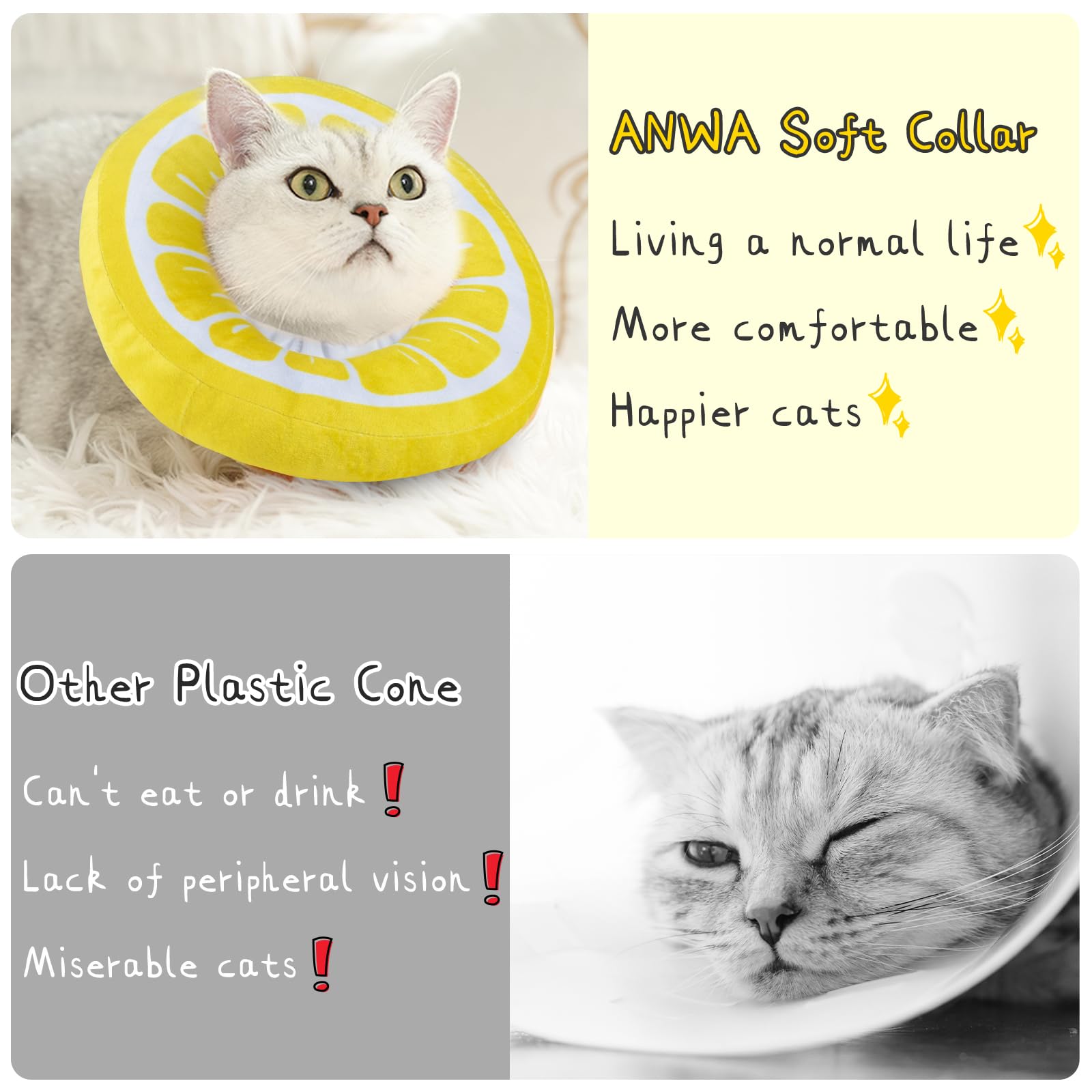 ANWA collerette stylisée en décor montrant aspect adorable et oreiller