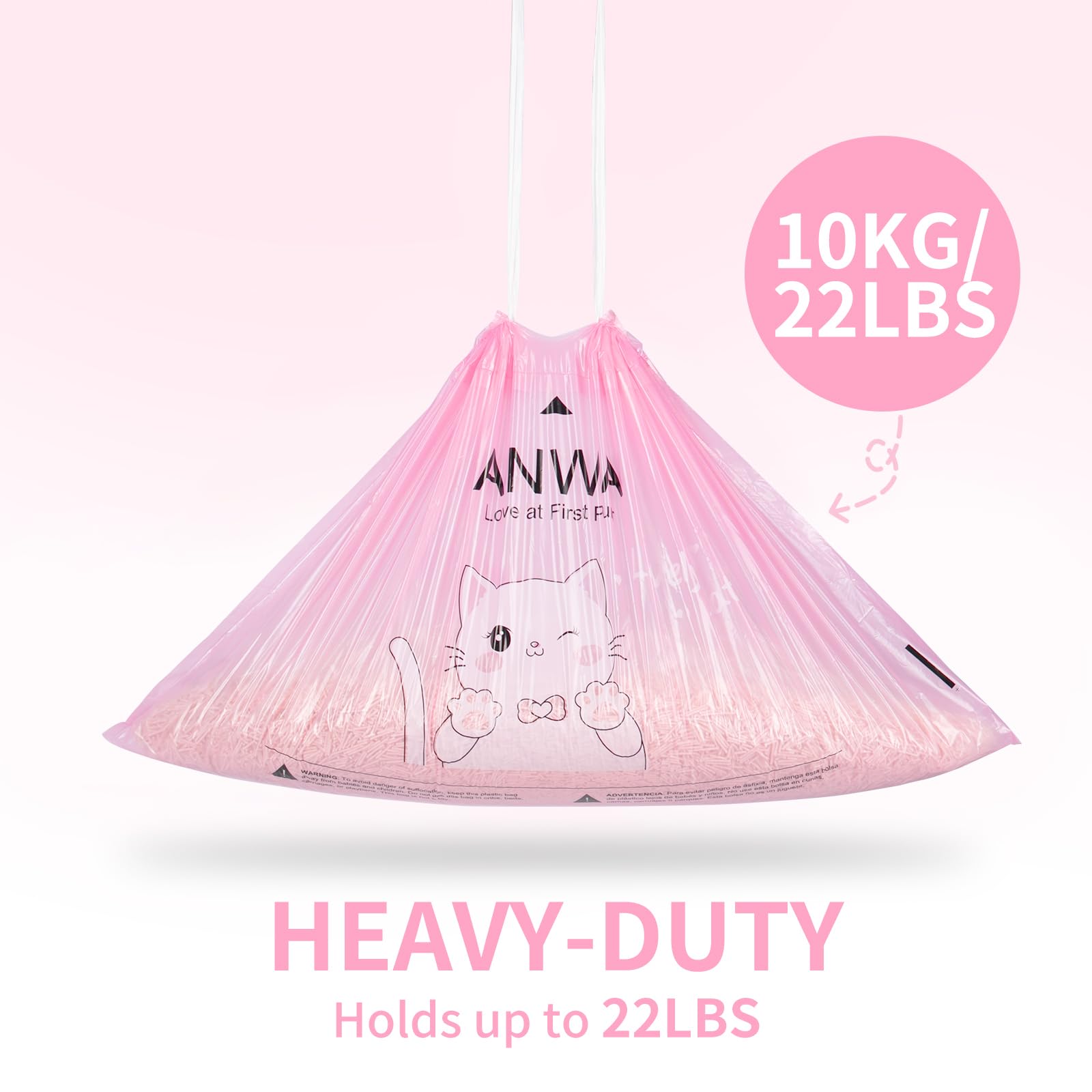 ANWA main déchirant un sac montrant perforation facile