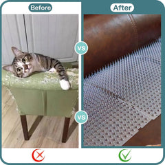 Aocoray tapis posé sur un canapé empêchant chats de sauter et protégeant tissu