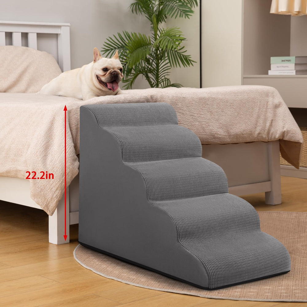 aodisman escalier placé contre un lit haut pour accès confortable
