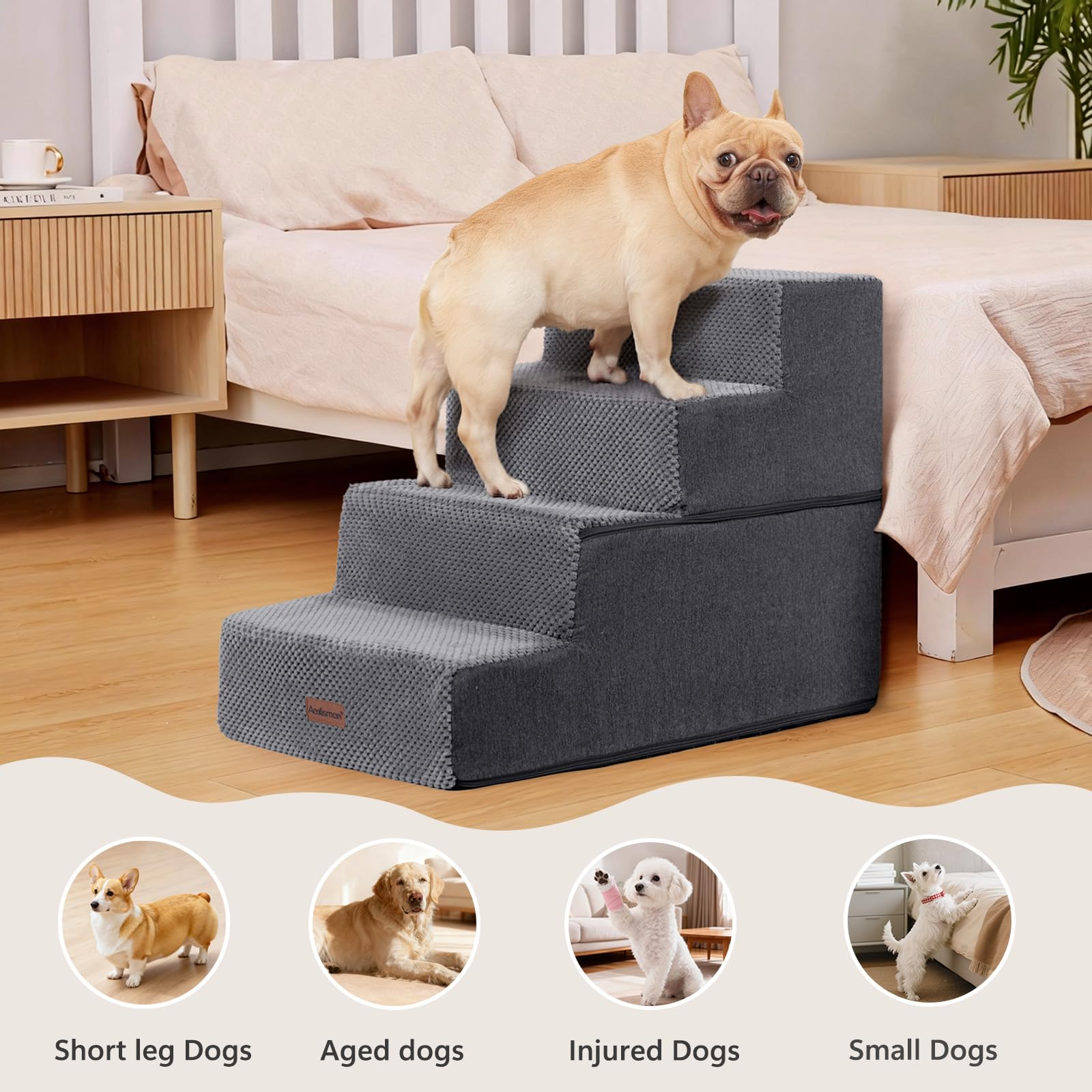aodisman escalier compressé prêt à déballer et à déployer rapidement