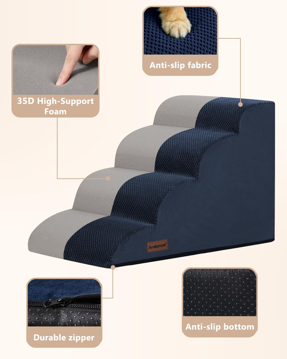 aodisman gros plan mousse 35D soutien amorti confortable
