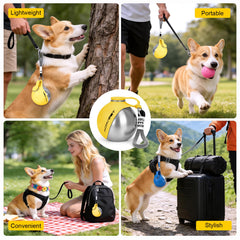 AOFANPET en usage lors d'une balade apportant hydratation rapide au chien