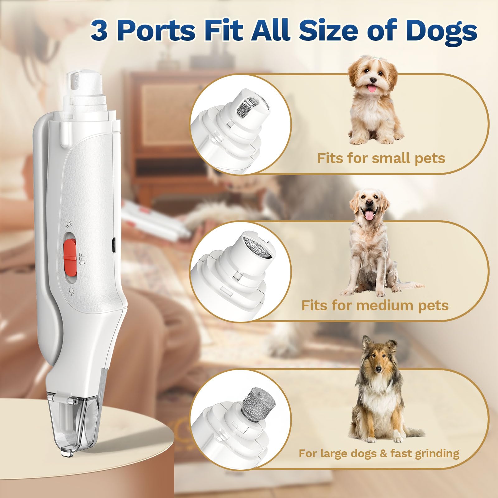 Aoioploa en usage sur chien démontrant coupe silencieuse et contrôle