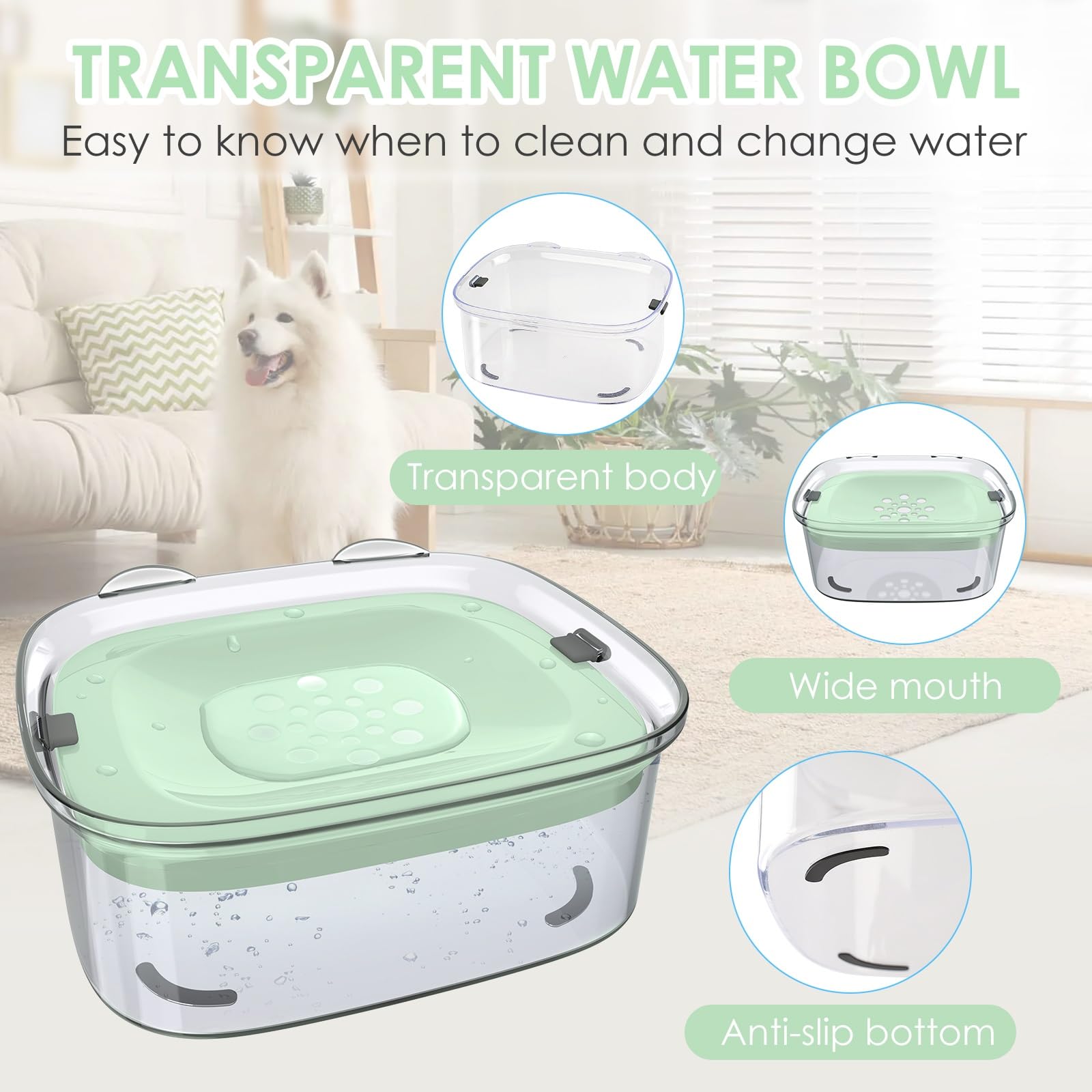 AONKEY gamelle en usage avec chien gardant pelage sec
